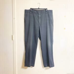 Dickies Original 874 Flex Work Pants Gray 40x29 Chinos Straight Leg FLAW